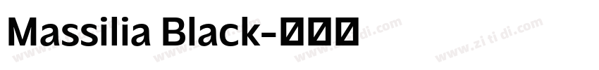 Massilia Black字体转换